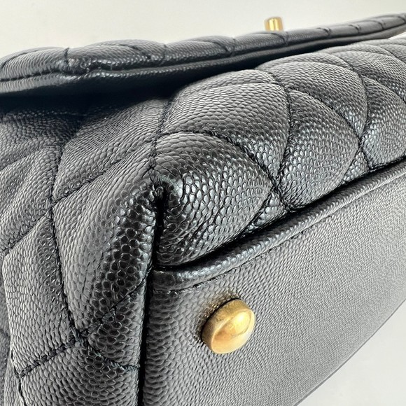 CHANEL Coco Handle Matelasse Chain Shoulder Black - Picture 11 of 16